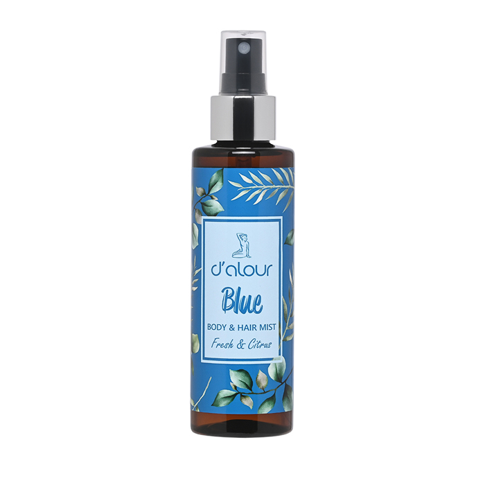 d’alour Blue Body & Hair Mist Ενυδατικό Αρωματικό Σπρέι Σώματος και Μαλλιών με Kιτρώδες Άρωμα που Διαρκεί 150ml
